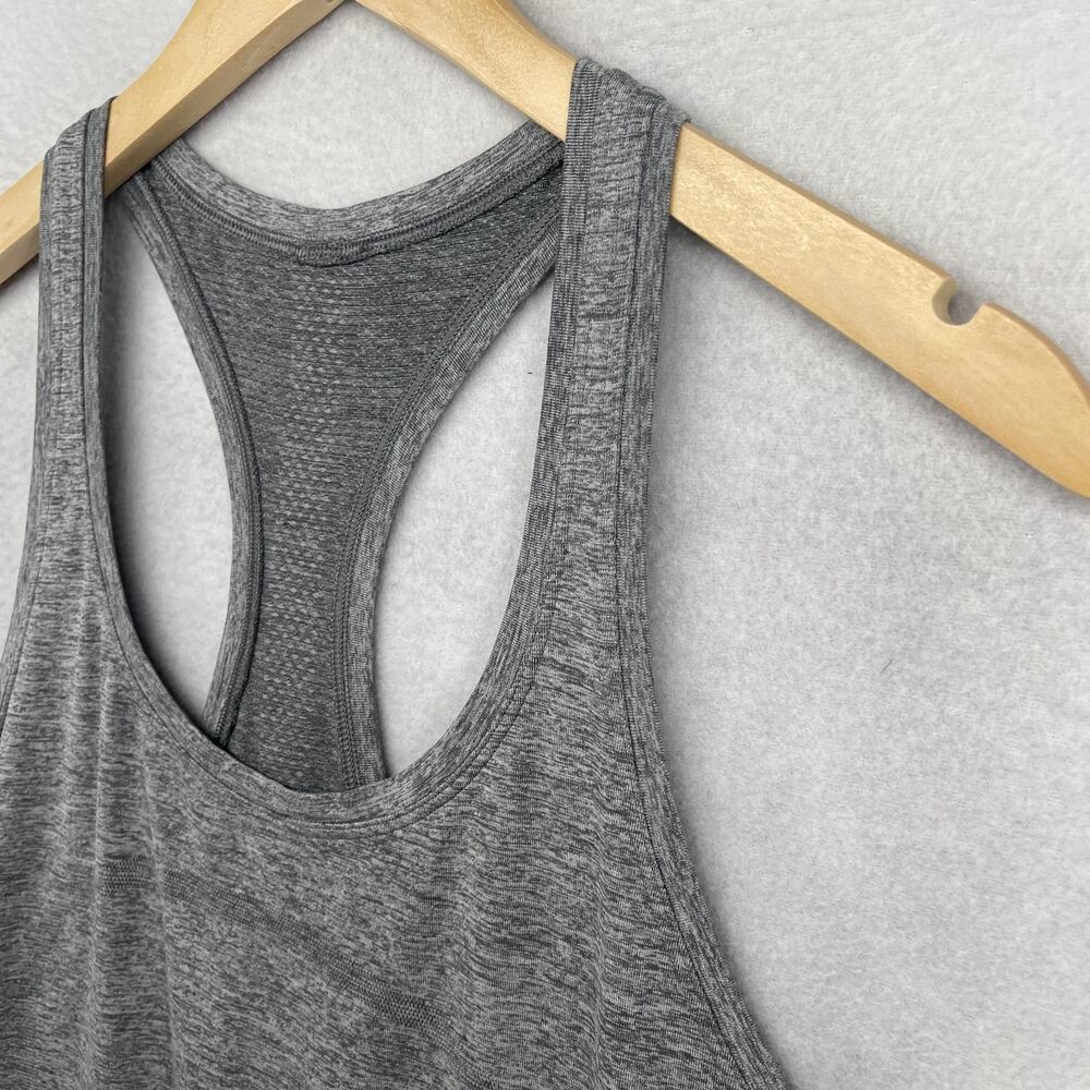 LULULEMON Tank Top Womens L Swiftly Tech Racerback 2.0 Race Length Running Gray - Picture 2 of 12